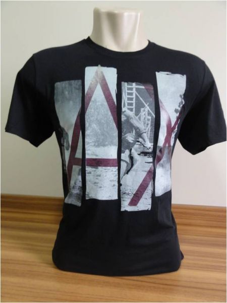 Camiseta Masculina Armani Exchange Preta Tam. G