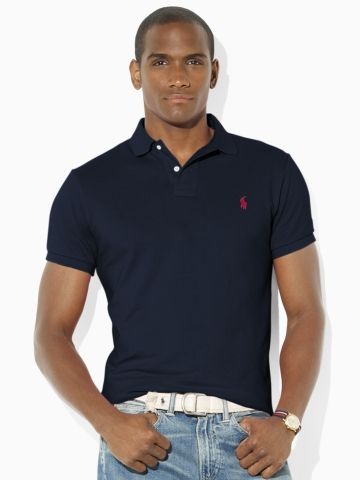 Camisa Polo Azul Marinho Tam. M - Classic Fit