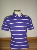 Camisa Polo Masculina Tommy Hilfiger  Tam. P (Roxo e branco)