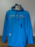 Blusa Masculina Oakley de Moletom Azul com Capuz Tam. G