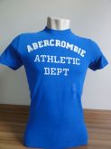 Camiseta Masculina Abercrombie Azul Royal Tam. M