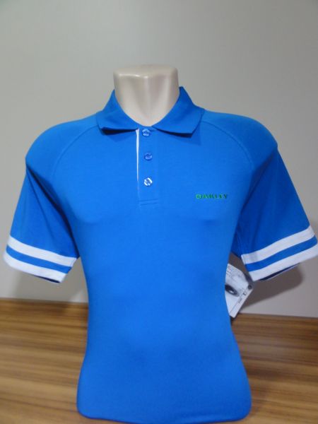 Camisa Polo Oakley Masculina Azul Royal Tam. G