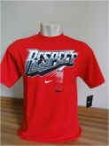 Camiseta Masculina Nike sem costura Vermelha Tam. M