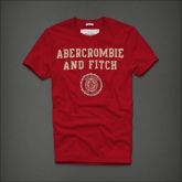 Camiseta Masculina Abercrombie Vermelha Tam. G