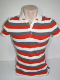 Camisa Polo Feminina Tommy listrada  Tam P