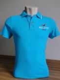 Camisa Polo Azul Masculina Hollister Turquesa Tam. M