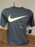 Camiseta Masculina Nike sem costura lateral Cinza Tam. G