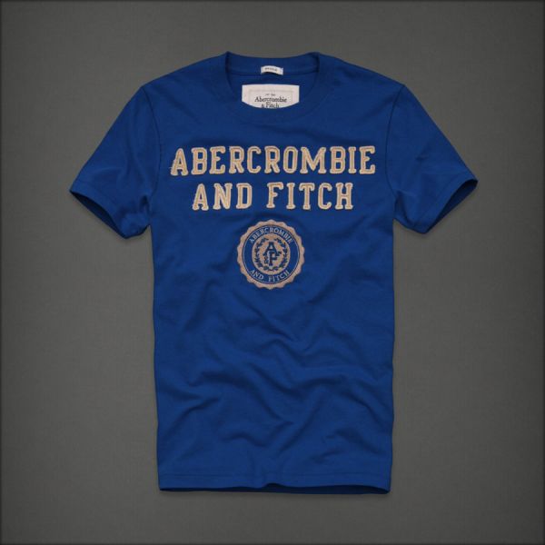 Camiseta Masculina Abercrombie Azul Tam. GGG