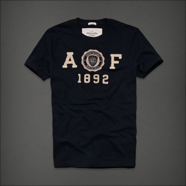 Camiseta Masculina Abercrombie Azul Marinho Tam. GGG