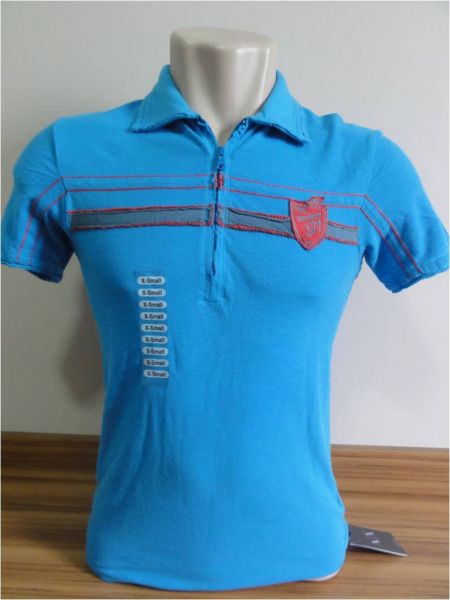 Camisa Polo Masculina Armani Exchange Azul Tam. GGG