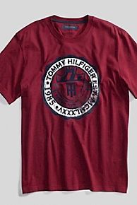 Camiseta Masculina Tommy Hilfiger Vermelha Tam. G