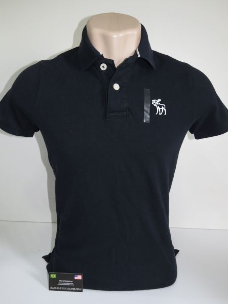 Camisa Masculina Polo Azul Marinho TOP QUALITY Tam. P