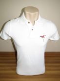 Camisa Polo Masculina Hollister Branca Tam P