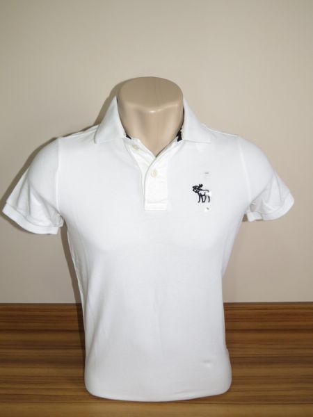 Camisa Masculina Polo Branca TOP QUALITY Tam. P