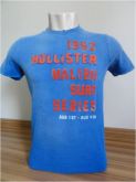 Camiseta Vintage Masculina Hollister Azul Tam. P