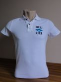 Camisa Polo Masculina Hollister Branca Tam. P